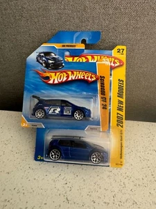 Hot Wheels Lot 2x Scirocco GT 24 Short Card / 2007 New Models VW Golf GTI A6 - Picture 1 of 1