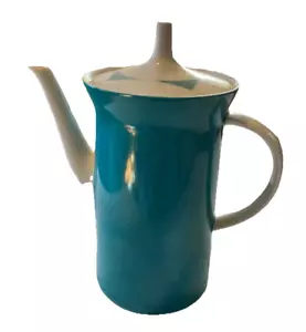 Rosenthal türkis blau mit passendem Deckel Kaffee/Teekanne 9" schönes Vintage Stück - Bild 1 von 6