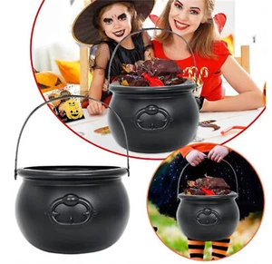 Halloween Witch Candy Pot Black Witch Halloween Candy Pot - Picture 1 of 5