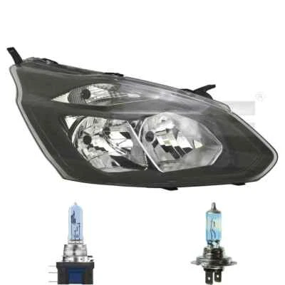 Scheinwerfer links Schwarz H7/H15 für Ford Tourneo Custom Bus inkl. Osram Lampen - Bild 1 von 4