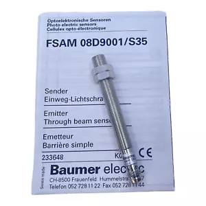 Baumer Fsam 08d9001/S35 Preserve Beam Sensor for Industrialist Insert - Picture 1 of 12