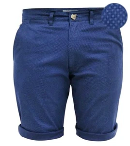 D555 Duke Big Mens Navy Stretch Chino Shorts 42 44 46 48 50 52 54 56 (201301) - Picture 1 of 2