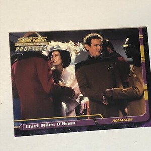 Star Trek The Next Generation Profiles Trading Card #35 Chief Miles O’Brien