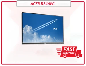 Acer Professional B246WL 24" Widescreen LED LCD Monitor VGA DVI DP USB Ports - Picture 1 of 6