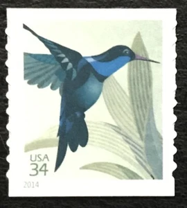 2014 Scott #4858 - 34¢ - HUMMINGBIRD - Coil Single Stamp - Mint NH - Picture 1 of 1
