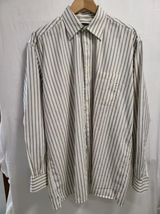 Alfred Dunhill Long Sleeve Cotton Dress Shirt - Picture 1 of 4