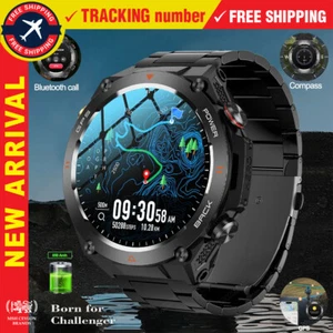 Rugged Military GPS Smart Watch AMOLED HD Screen Heart Rate for Huawei Xiaomi UK - Picture 1 of 10