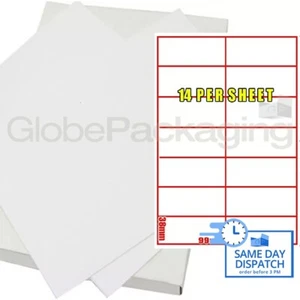 200 Blatt Drucker Adressetiketten 14 pro Blatt - Bild 1 von 5