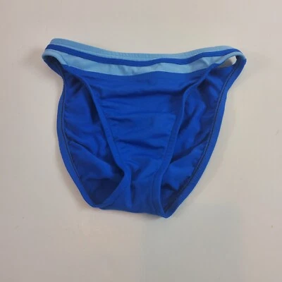 Braguita de baño de bikini vintage Mossimo corte alto azul XS Foto 1 de 4