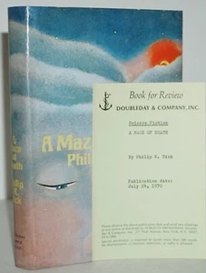 A MAZE OF DEATH, REVIEW COPY ~ PHILIP DICK~ 1ST/1ST EDITION - Imagen 1 de 12