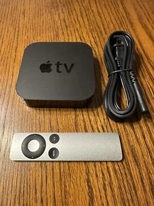 Apple TV - A1469 (3rd Generation) HD Media Streamer W/ Remote Working AirPlay - Picture 1 of 4
