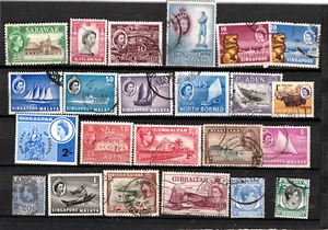Britisch colonies collection....album card with used stamps - Picture 1 of 1