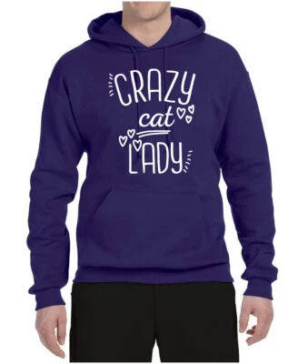 That Crazy Cat Lady Pop Culture Graphic Hooded Sweatshirt - Image 1 of 2
