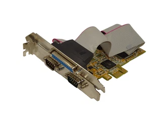 EXSYS EX-44090-2 SERIAL RS-232 / 1P PARALLEL MULTI I/O PCIe KARTE #GK10775 - Bild 1 von 2