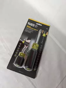 KLEIN TOOLS 85518 Multi-Bit Screwdriver/Nut Driver Set NEW - Picture 1 of 2