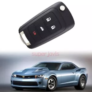 4 Buttons Flip Keyless Entry Remote Folding Key Fob Shell For Chevy Camaro 10-16 - Picture 1 of 7