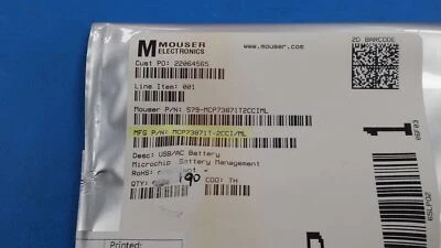 (10 piezas) Cargador IC MCP73871T-2CCI/ML IC Litio Ion/Polímero 20-QFN (4x4) ROHS Foto 1 de 2