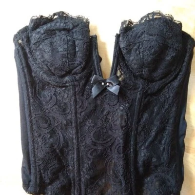 Vintage Lady Marlene Lace Corset Top Bustier 32A  - Image 1 of 4