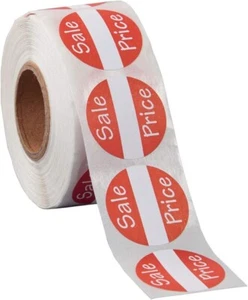 Sale Price Labels Self Adhesive 1 Diameter Circle Dot 500 Stickers - Picture 1 of 1