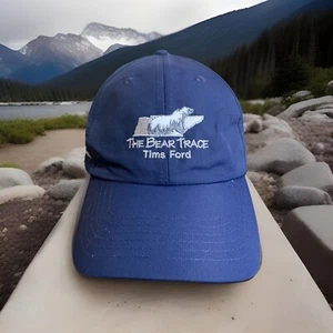 The Bear Trace Tims Ford Hat Cap Blue Strapback - Picture 1 of 10