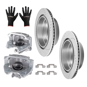 Rear 345mm Brake Rotors+Calipers Kit for Chevy Avalanche/Silverado 1500/Tahoe - Picture 1 of 12