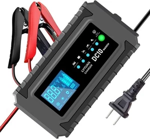 10A Smart Car Battery Charger 12V/10A and 24V/5A Automotive Charger Battery M... - Picture 1 of 8