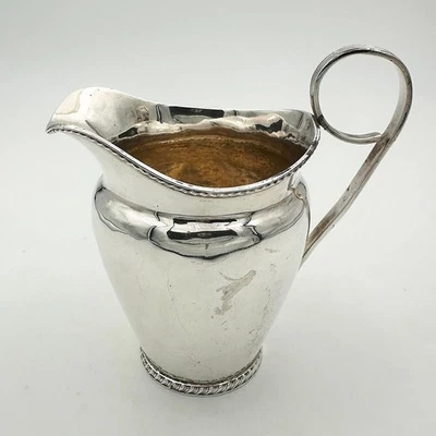 ANTIGUA JARRA CRAM PLACA DE PLATA SOBRE COBRE SIGLO XIX G M & CO Foto 1 de 4