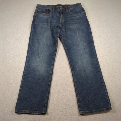 Lucky Brand Jeans Mens 34x30 (Actual 34x28) Blue Denim 223 Straight Stretch - Image 1 of 4