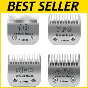 Detachable Pet Dog Clipper Blades - 4 Pack for Andis, Oster & Wahl Clippers - Picture 1 of 8