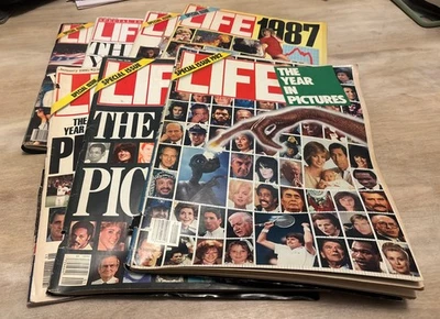Lot: 7 Life Magazine Year in Pictures 1982 ‘83 ‘85 ‘87 ‘89 ‘90 ‘91 Special Issue - Image 1 of 4