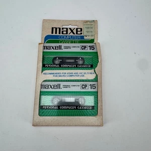 Maxell CP-15 Personal Computer Cassette Tape 2-Pack – Vintage Sealed CP15 - Picture 1 of 4