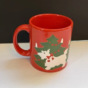 "Taza Waechtersbach árbol de Navidad SCOTTIE DOG con mango 3,75"" de alto" - Imagen 1 de 9