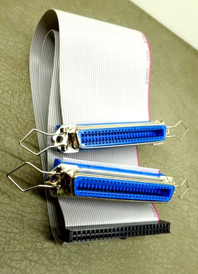 20in Internal IDC50 to 2 External CN50 Pin SCSI Enclosure Cable Zuluscsi SCSI2SD - Image 1 of 4