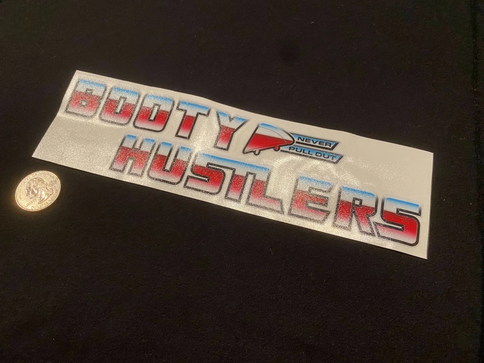 BOOTY HUSTLERS NUNCA EXTRAÍBLE PIZZA CLUB PEGATINA BRILLO BOFETADA DERIVA CALCOMANÍA JDM Foto 1 de 1