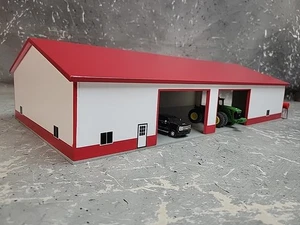 Edificio 60x120 1/64 Personalizzato Graffio Costruito Rosso e Bianco Con Pavimento - Foto 1 di 10