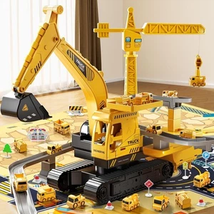 Construction Trucks Cars Toys for Toddlers, Kids Engineering Digger Race... - Picture 1 of 7