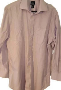 Jos. A. Camisa de vestir Bank para hombre 16-32 manga larga con botones lila 100 % algodón - Imagen 1 de 6