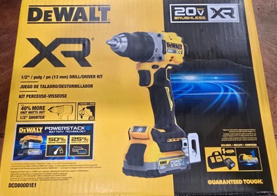 DeWALT DCD800D1E1 XR 20-volt Max 1/2-in Keyless Brushless Cordless Drill 2 -Batt - Image 1 of 4