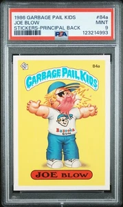 1986 Topps Garbage Pail Kids Series 3 OS3 84a JOE BLOW Principle Back PSA 9 Mint - Picture 1 of 2