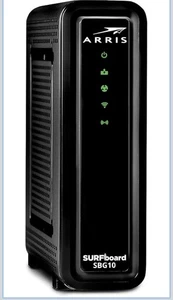 ARRIS (SBG10)-Cable Modem Router Combo Fast DOCSIS 3.0 16 x 4 Gigabit & AC1600 - Picture 1 of 3