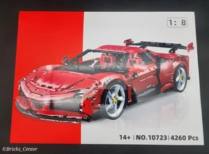 NISB Ferrari SF90 Strardale Technic Set, 4,260 Pcs | Optional Motor/Light Kit - Picture 1 of 12