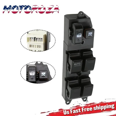 Power Master Window Switch Front LH Driver Side For 1998-2002 Chevrolet PRIZM - Image 1 of 4