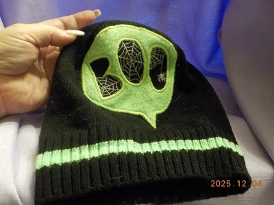 GYMBOREE Niño Pequeño Negro Boo Araña Gorro Halloween Tejido Sombrero Talla: 2T-3T Foto 1 de 4
