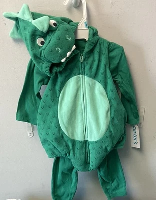 *NWT* Carter’s Halloween Costume Dinosaur Size 3-6M Girl or Boy Plush 3pc. 🦖 - Image 1 of 3