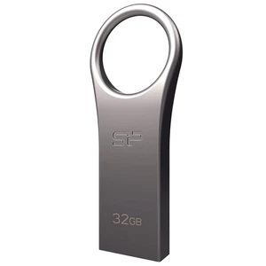 Silicon Power 32GB Jewel J80 USB 3.0 Key Flash Drive, Titanium (SP032GBUF3J80V1T - Picture 1 of 7