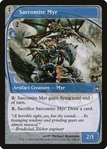 Sarcomite Myr 2x FOIL FUT MTG Future Sight Common NM+ blue - Picture 1 of 1