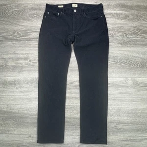 J Crew 484 Hose Herren 32x30 dunkelblau Cord Slim Fit Stretch Fair Trade - Bild 1 von 17