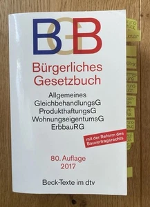 Bürgerliches Gesetzbuch | BGB | 80. Auflage 2017 - Bild 1 von 1