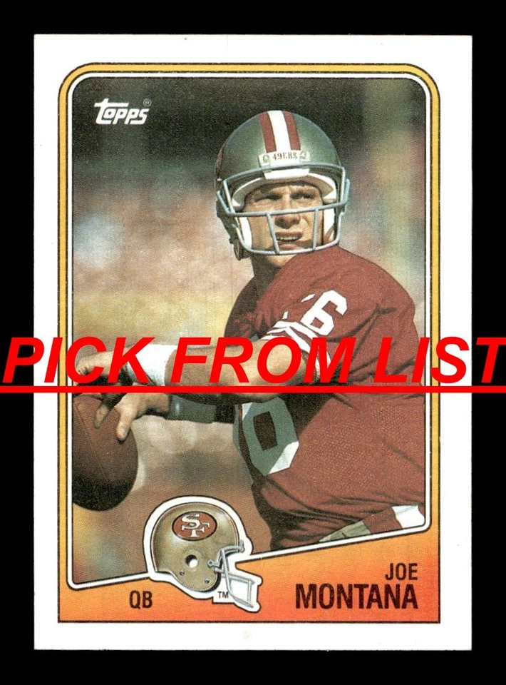 1988 Topps Football #1-199 EX-MT/NM Pick From List ALL PICTURED zz5 - Image 1 of 1