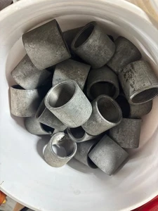 1-1/2" x 1-1/2" NPT Galvanized Iron Pipe Rigid Conduit Coupling 2" Long Lot/12 - Picture 1 of 1